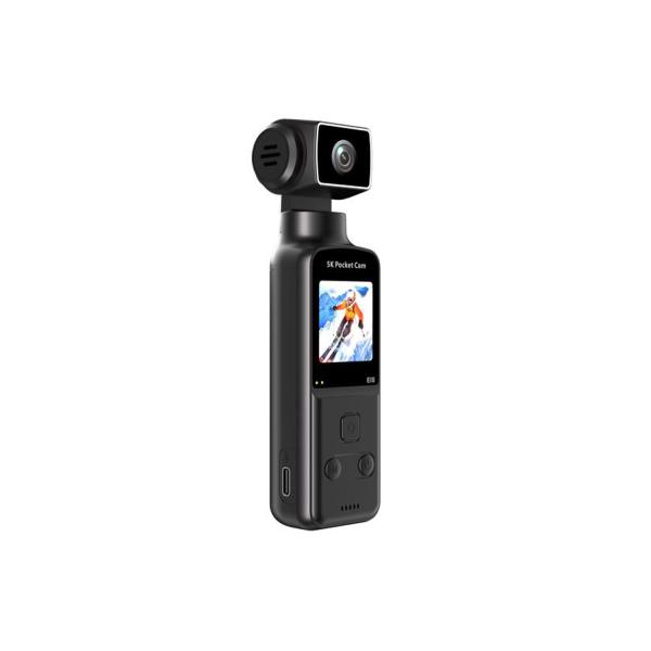 K1 POCKET 5K HD WIFI HANDHELD 270° ROTATABLE SPORTS & VLOGGING ACTION CAMERA 